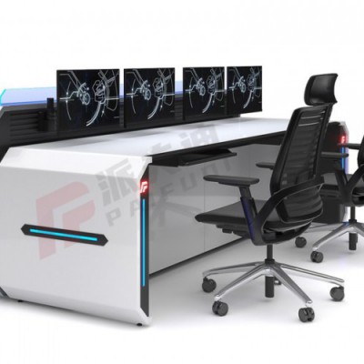 高端科技款指挥中心控制台飞调度台操作台马监控台定制弧形包安装图1